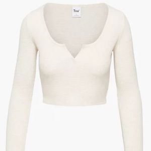 Aritzia TNA long sleeve white